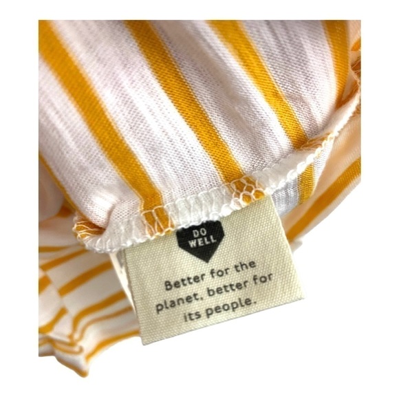 MADEWELL Theresa Striped V-Neck T-Shirt Size 2X NWT - Picture 3 of 4